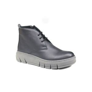 Ghete dama piele naturala D54 045 18 - Gri imagine