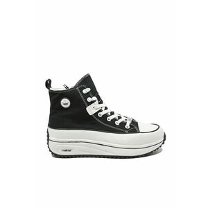 Tenisi high-top negri din material textil RIK90010-00 - Negru imagine