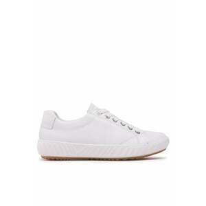Tenisi dama - 30272095838 - Piele naturala - Alb imagine