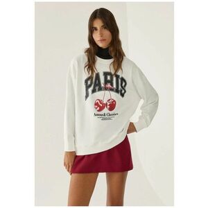 Bluza de trening cu guler rotund lejer imagine