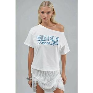 Tricou bumbac pentru dama - Alb imagine