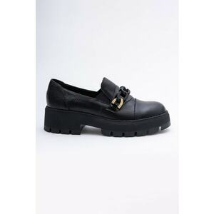 Pantofi loafer cu detaliu lant - Negru imagine