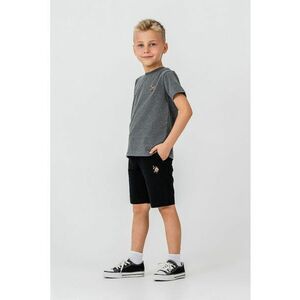 Trening scurt cu aplicatie logo discreta - Negru/Gri inchis melange imagine