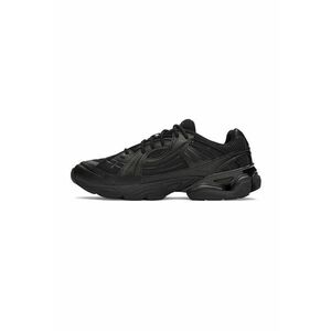 Pantofi sport Sola de piele cu garnituri textile - Negru imagine