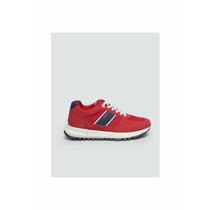 Pantofi sport din piele ecologica si detalii textile imagine