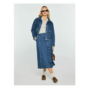 Fusta din denim cu buzunare laterale Roxana imagine