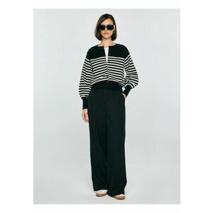 Cardigan cu dungi si maneci gigot imagine