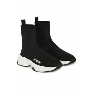 Pantofi sport dama - textil - Alb/Negru imagine