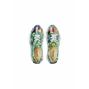Pantofi sport dama - Burton 5 - Piele naturala - Verde imagine