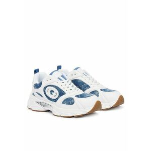Pantofi sport dama - WHBLU - piele naturala - alb/albastru imagine