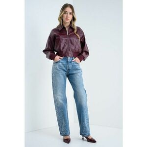 Blugi drepti cu strasuri 501® '90s - Albastru deschis melange imagine