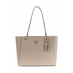 Geanta tote din piele ecologica cu pandantiv logo Noelle - Maro taupe deschis imagine