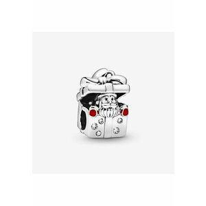 Talisman tip pandantiv cu Mos Craciun in cutie Cadou - Argint 925 imagine