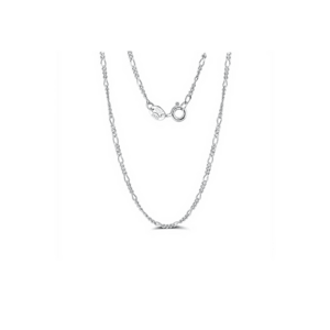 Lantisor tip Italian cu zale Figaro Argint S925 / Rodiu - Unisex - imagine