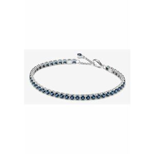 Bratara dedicata tenisului Cristal Albastru din Argint 925 - 19cm imagine