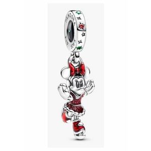 Talisman tip pandantiv cu Minnie Mouse la patinaj - Argint 925 imagine