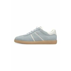 Pantofi sport low-cut cu insertii de piele intoarsa - Albastru deschis imagine
