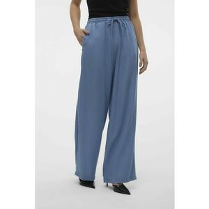 Pantaloni din lyocell cu croiala ampla - Albastru deschis imagine