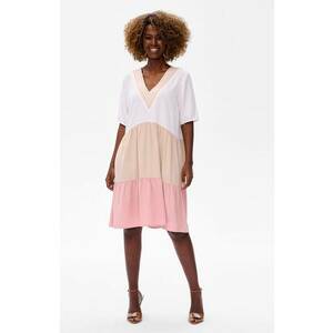 Rochie colorblock cu decolteu in V Edin imagine