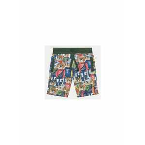 Pantaloni scurti din bumbac cu model colorblock imagine