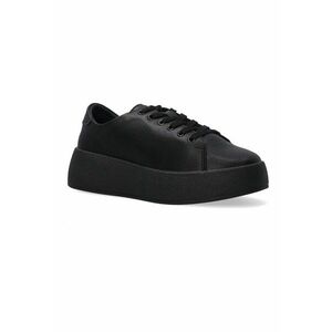 Pantofi sport wedge - din piele imagine