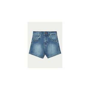 Pantaloni scurti din denim - cu aspect decolorat imagine