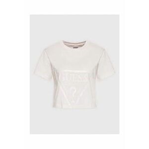 Tricou crop din bumbac cu logo imagine