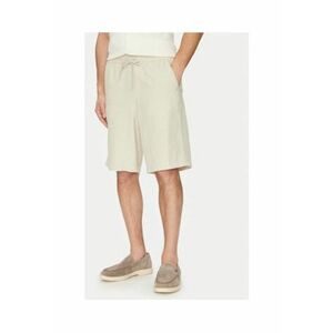 Pantaloni scurti din amestec de in - grej imagine