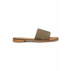 Slapi dama - D55YML-00021 - Piele naturala - Kaki imagine
