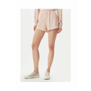 Pantaloni scurti cu talie elastica si model uni imagine