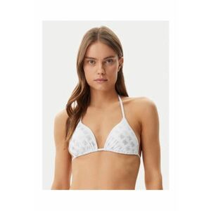 Sutien de baie triunghiular cu logo - alb imagine