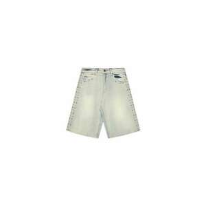 Pantaloni scurti din denim cu aspect uzat imagine