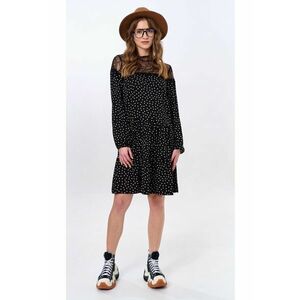 Rochie cu buline si insertii din dantela Shay imagine