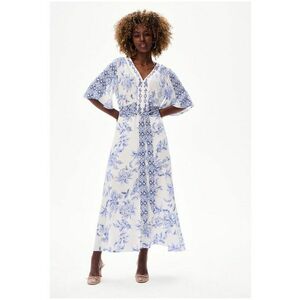 Rochie cu motive florale si geometrice imagine