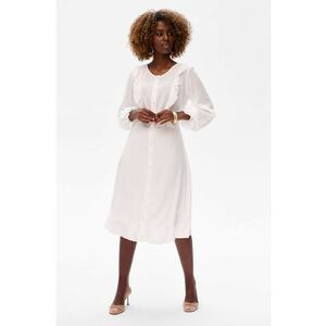 Rochie midi din vascoza cu volane Florence imagine