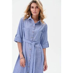Rochie-camasa din amestec de in Azzi imagine