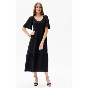 Rochie midi evazata cu decolteu in V Doris imagine