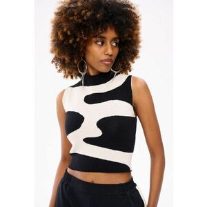 Top crop cu guler Deyon imagine
