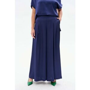Pantaloni largi cu model uni imagine