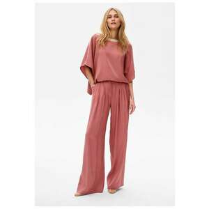 Pantaloni relaxed fit cu pliuri imagine