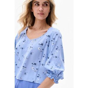 Bluza cu imprimeu floral si maneci raglan imagine