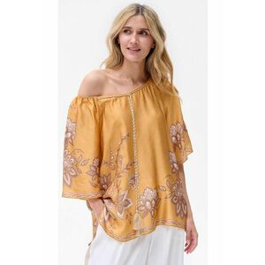 Bluza cu decolteu pe un umar imagine