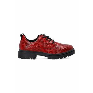 Pantofi casual cu aspect de piele din crocodil imagine