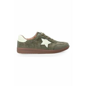 Pantofi sport din piele intoarsa cu detaliu cu stea - Verde imagine