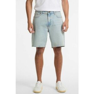Bermude relaxed fit din denim - Albastru glaciar imagine