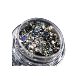 Pigment fulgi glitterati pentru machiaj si body art PK156(negru holografic) ™ imagine