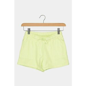 Pantaloni scurti de bumbac cu snur - Verde lime imagine