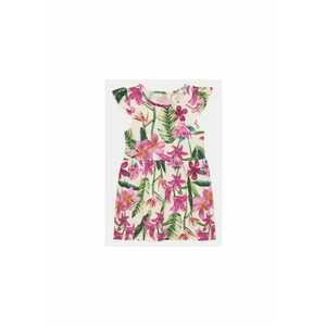 Rochie cu imprimeu floral si maneci scurte imagine