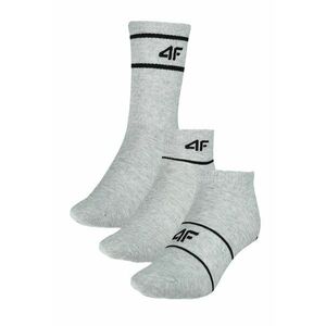 Sosete unisex WMM00USOCU377-27M - 4F - Bumbac - 3 perechi - Gri imagine