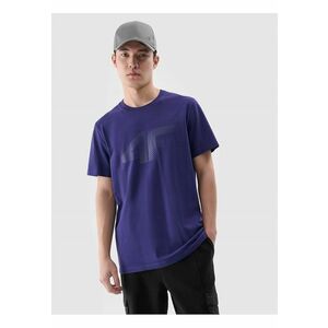 Tricou barbati imprimeu - bleumarin - bumbac imagine